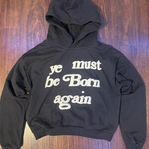 Black Cactus Plant Flea Market hoodie “Ye must be born again” Size Medium